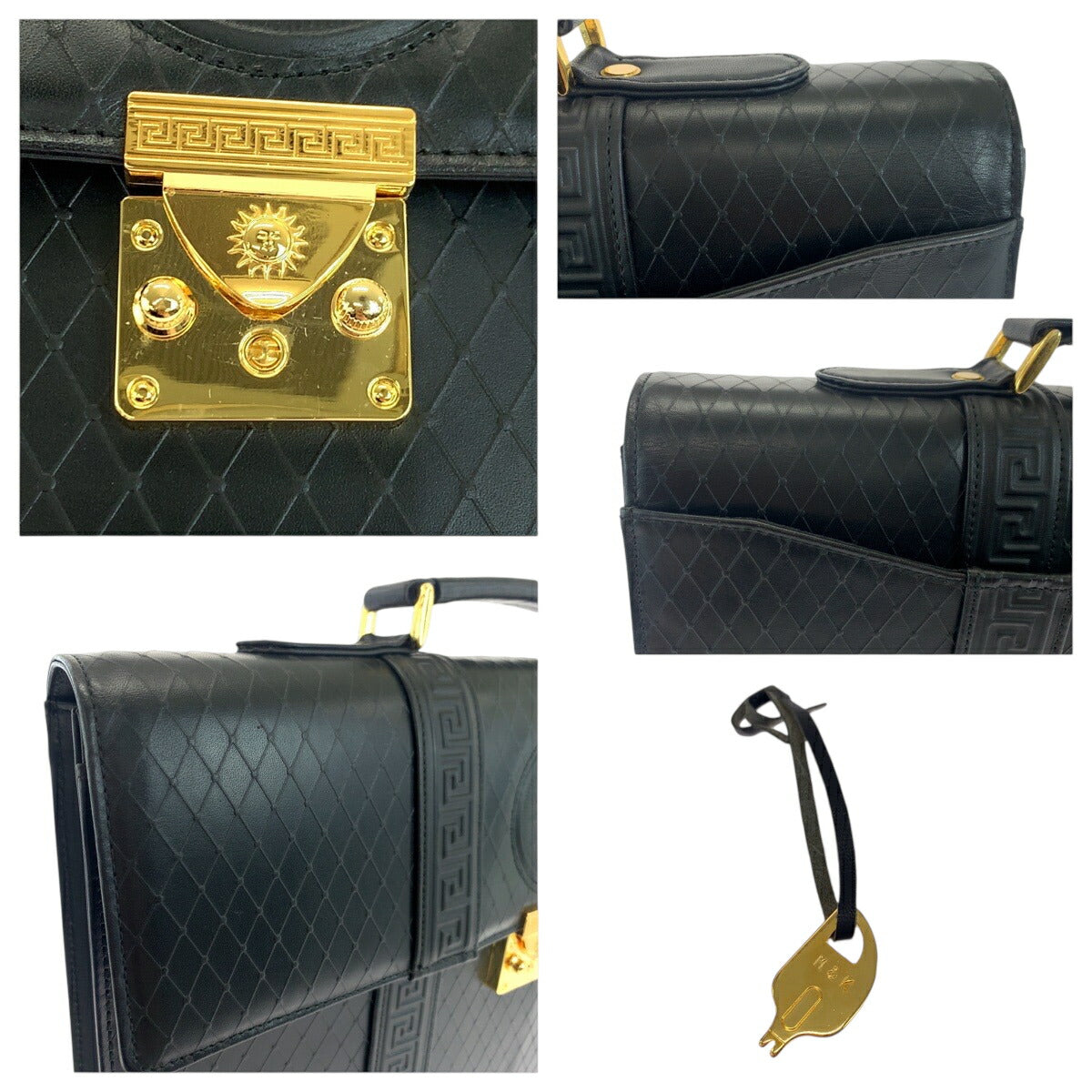 Versace Leather Briefcase