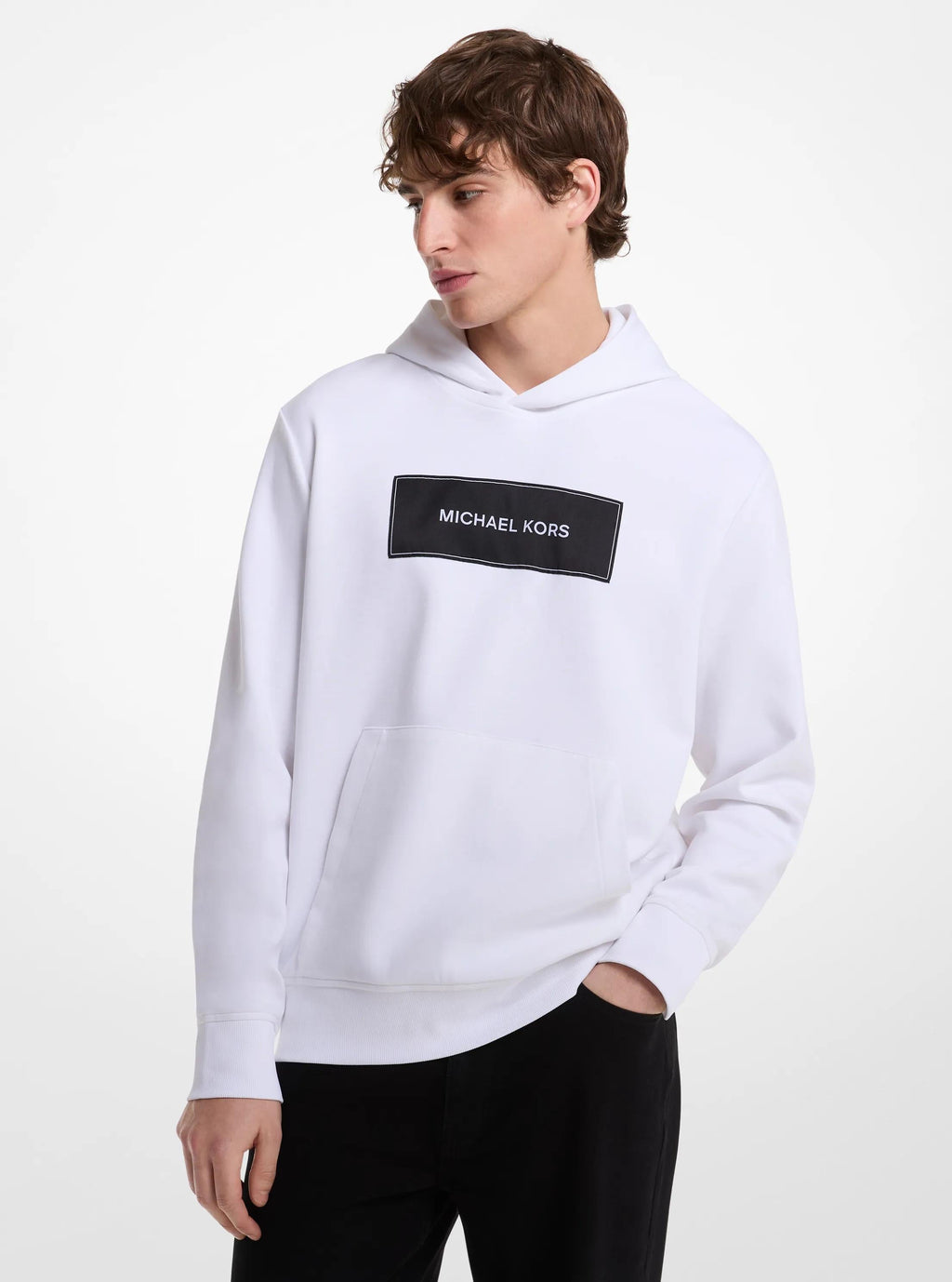 Logo Cotton Blend Hoodie