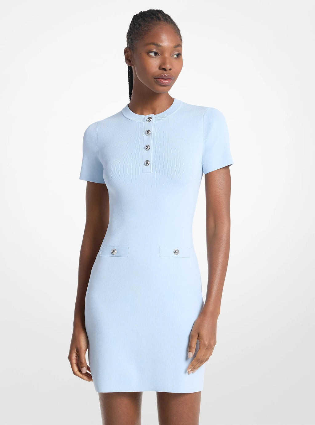 Viscose Blend Mini Dress