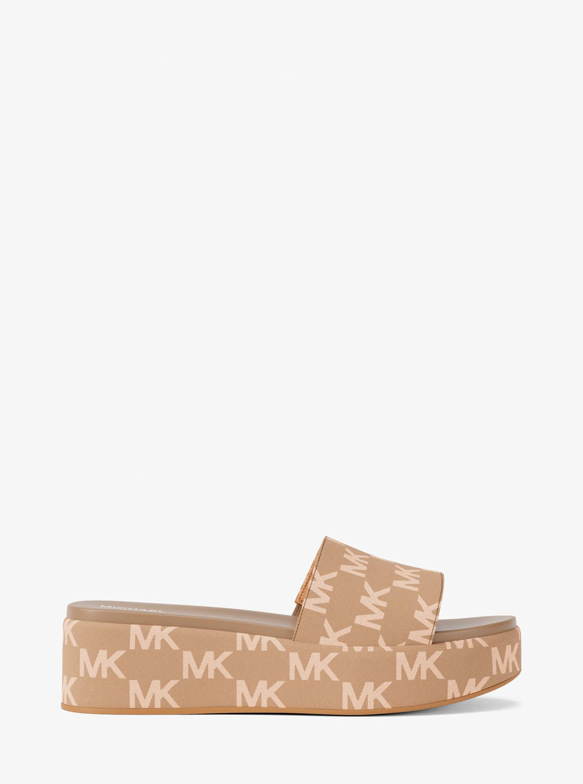Sadler Logo Jacquard Platform Slide Sandal