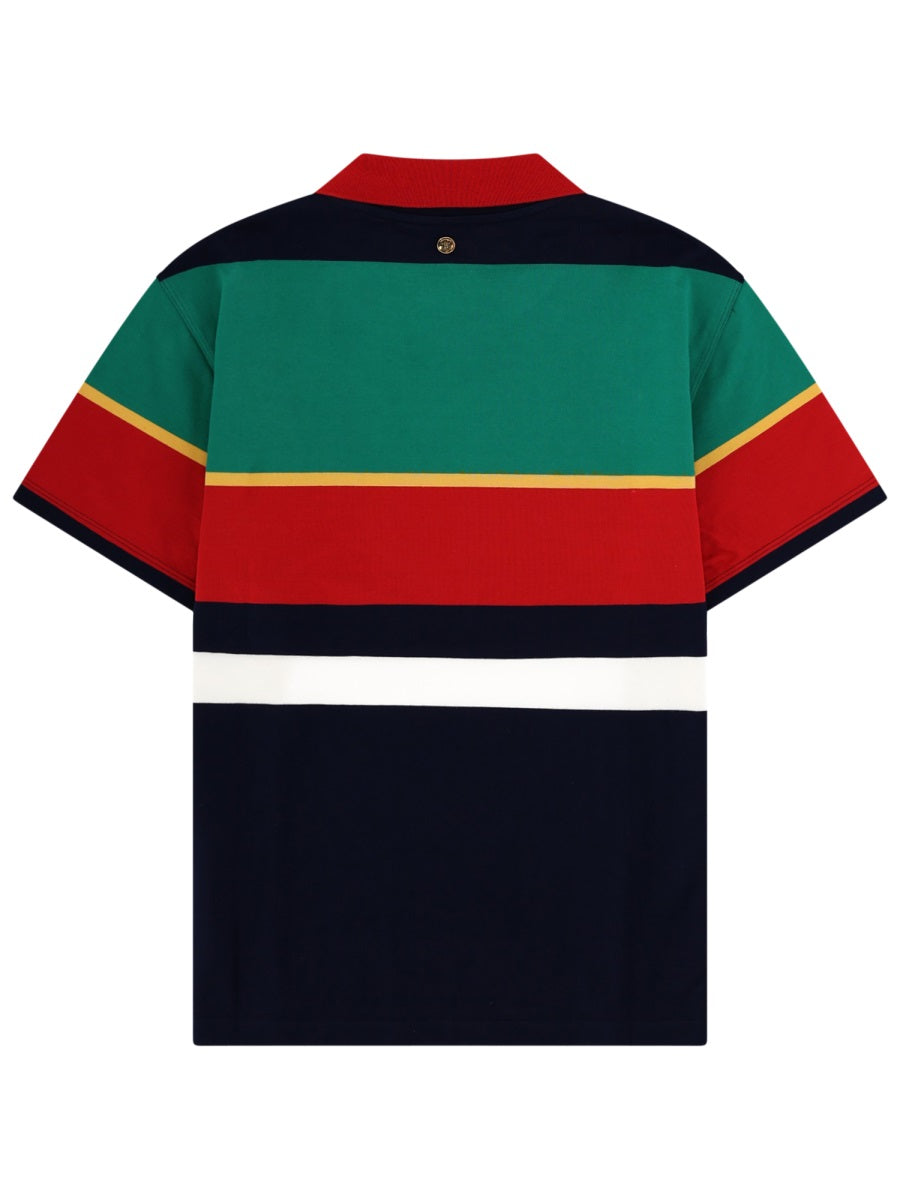 Multicolor Horizontal Stripes Polo Shirt