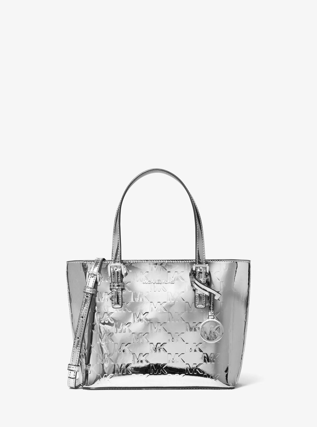 Jet Set Extra-Small Patent Logo Debossed Convertible Tote Bag