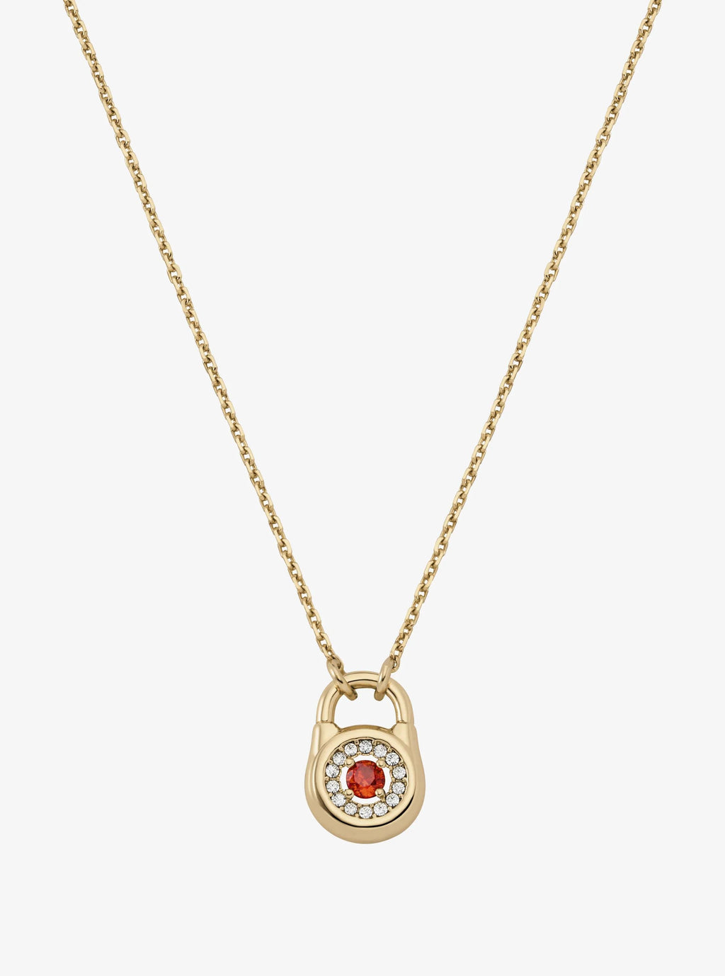Pavé Lock Necklace