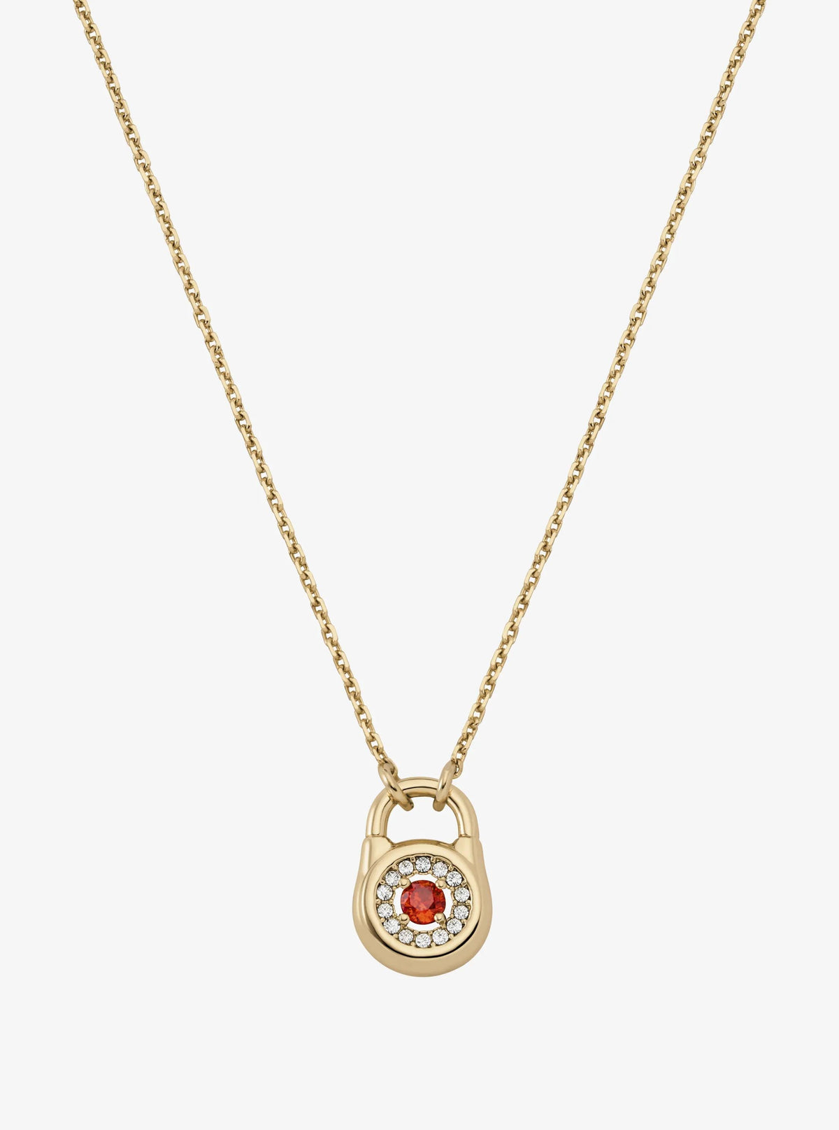 Pavé Lock Necklace