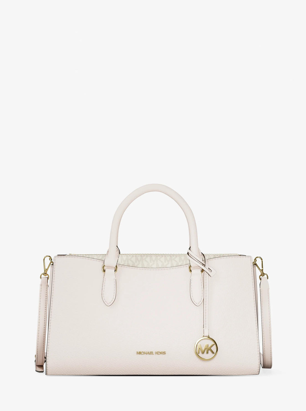Arden Medium Leather Top-Zip Satchel