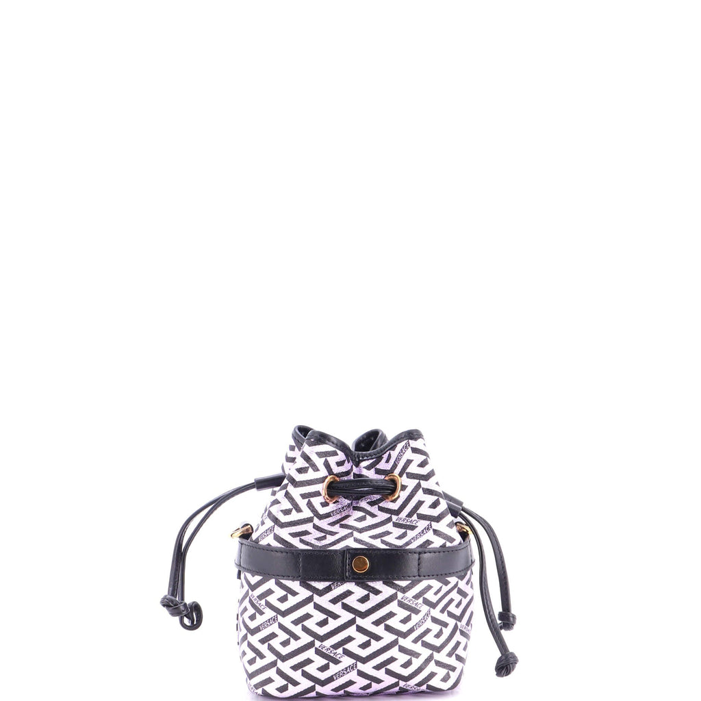 La Greca Bucket Bag Printed Coated Canvas Mini