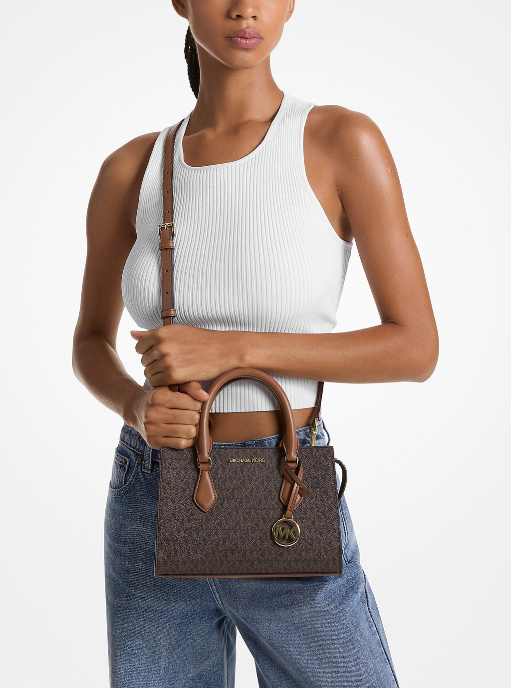 Sheila Small Signature Logo Satchel