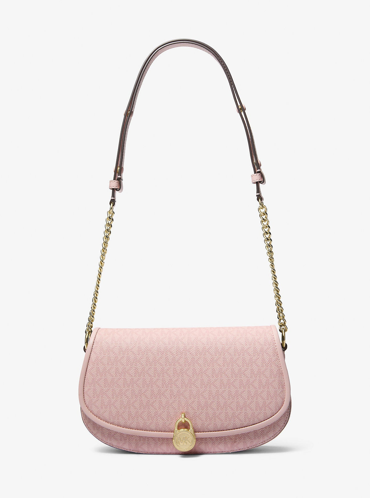 Mila Medium Signature Logo Messenger Bag