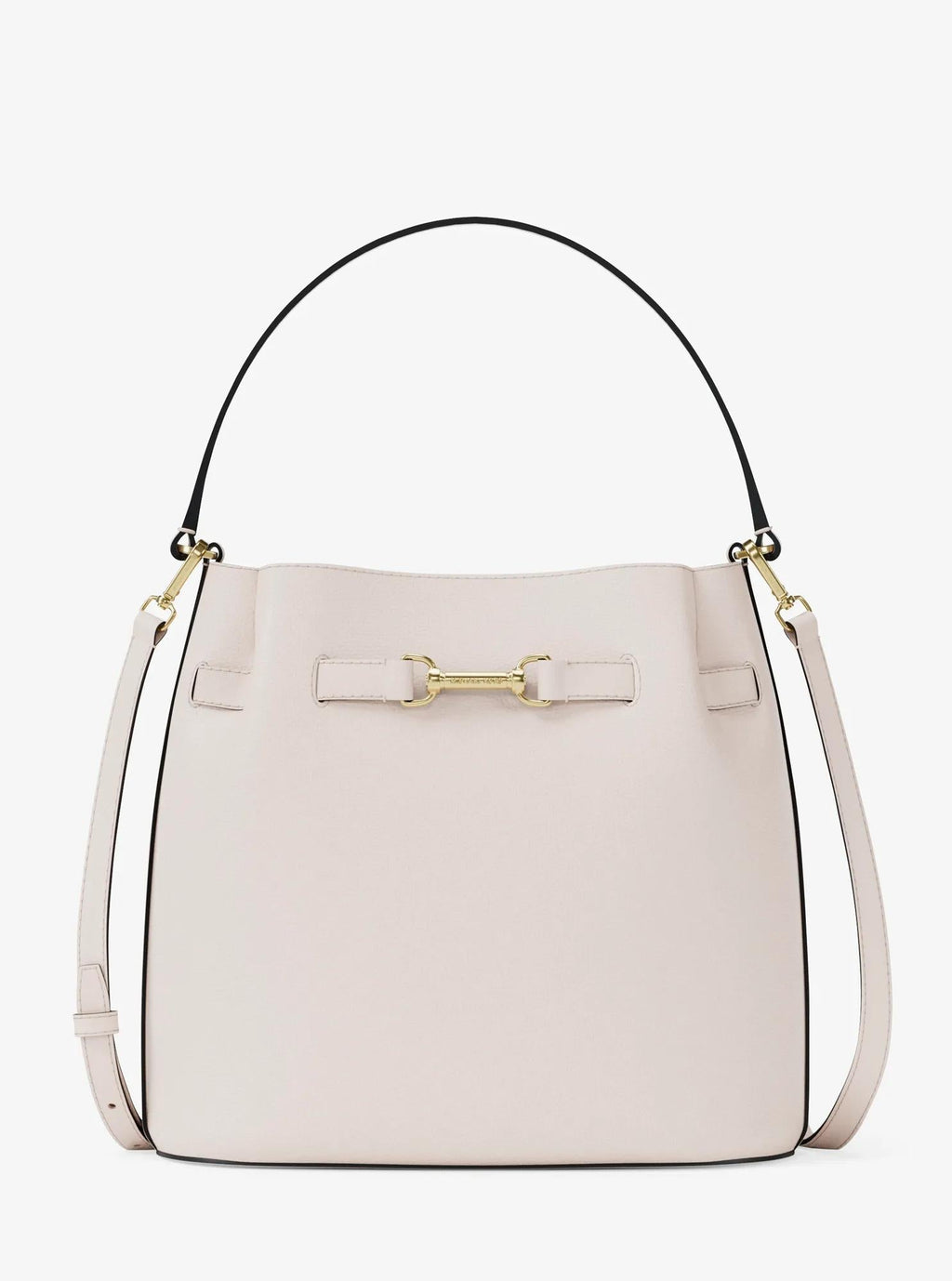 Carson Medium Pebbled Leather Convertible Bucket Crossbody Bag
