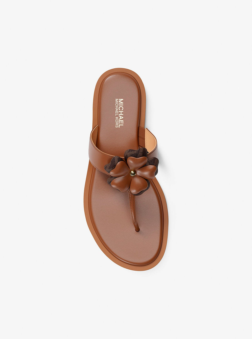 Callie Embellished Signature Logo Trim Thong Sandal