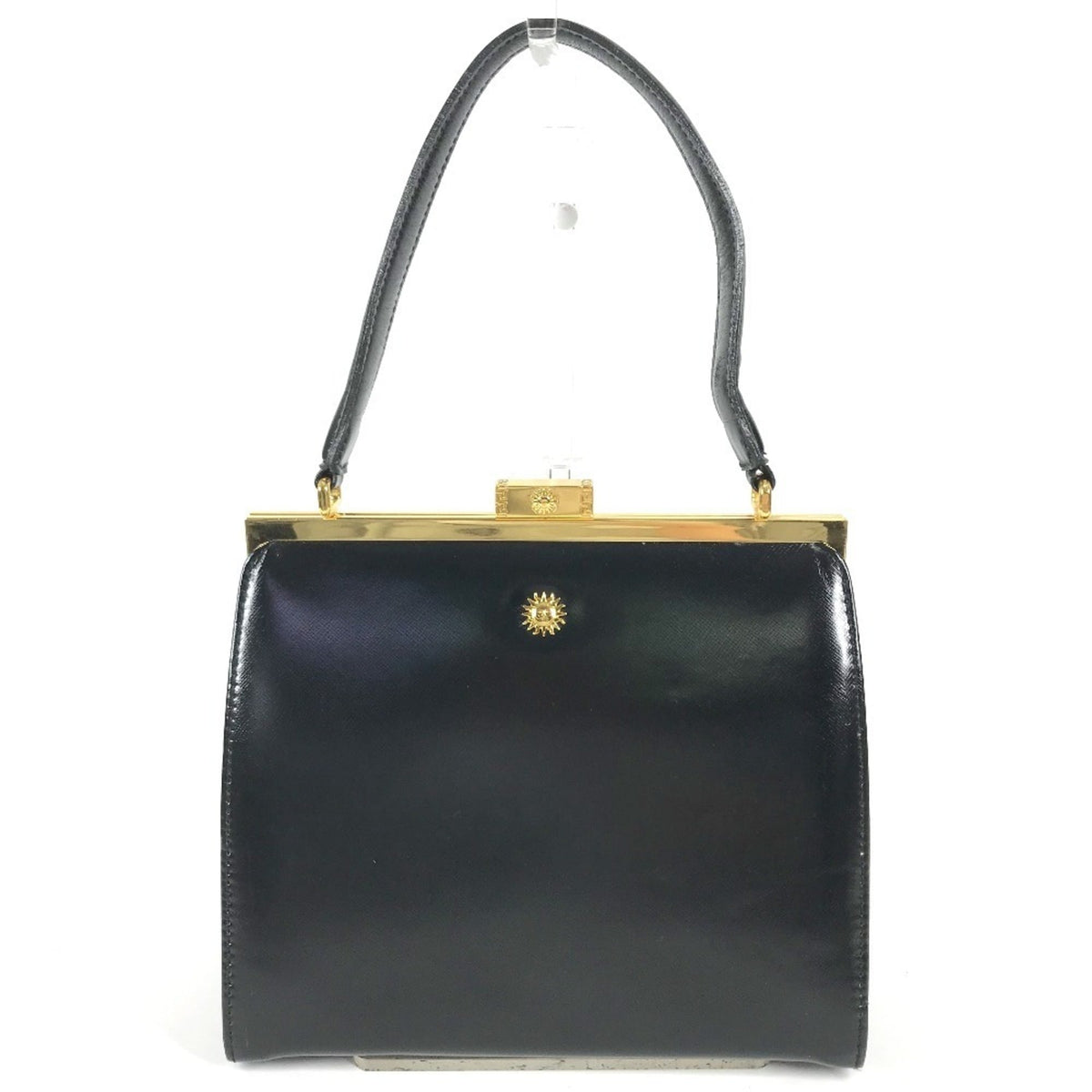 Versace Leather Handbag Shoulder Bag (Pre-Owned)