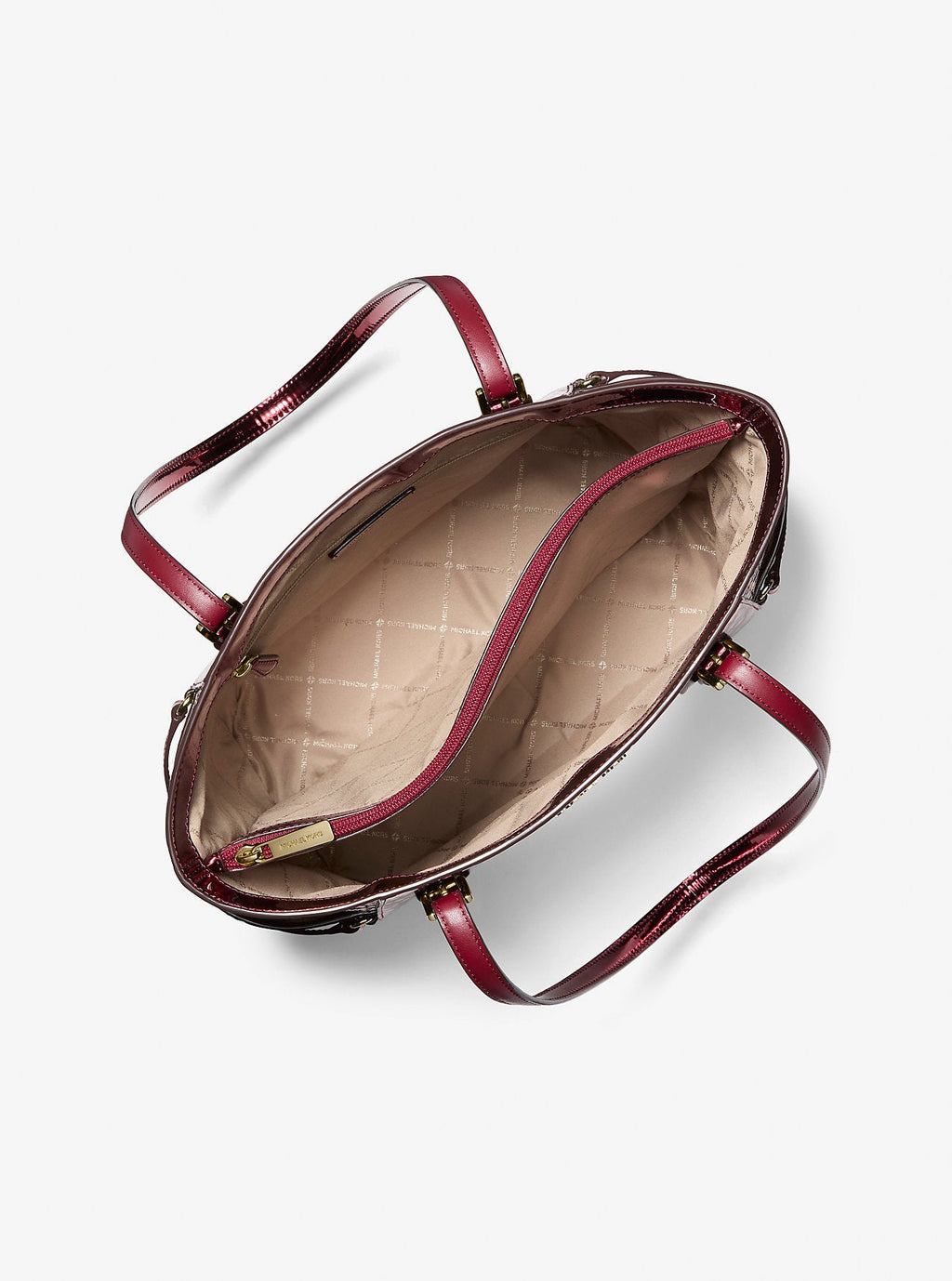 Voyager Large Metallic Logo Debossed Tote Bag