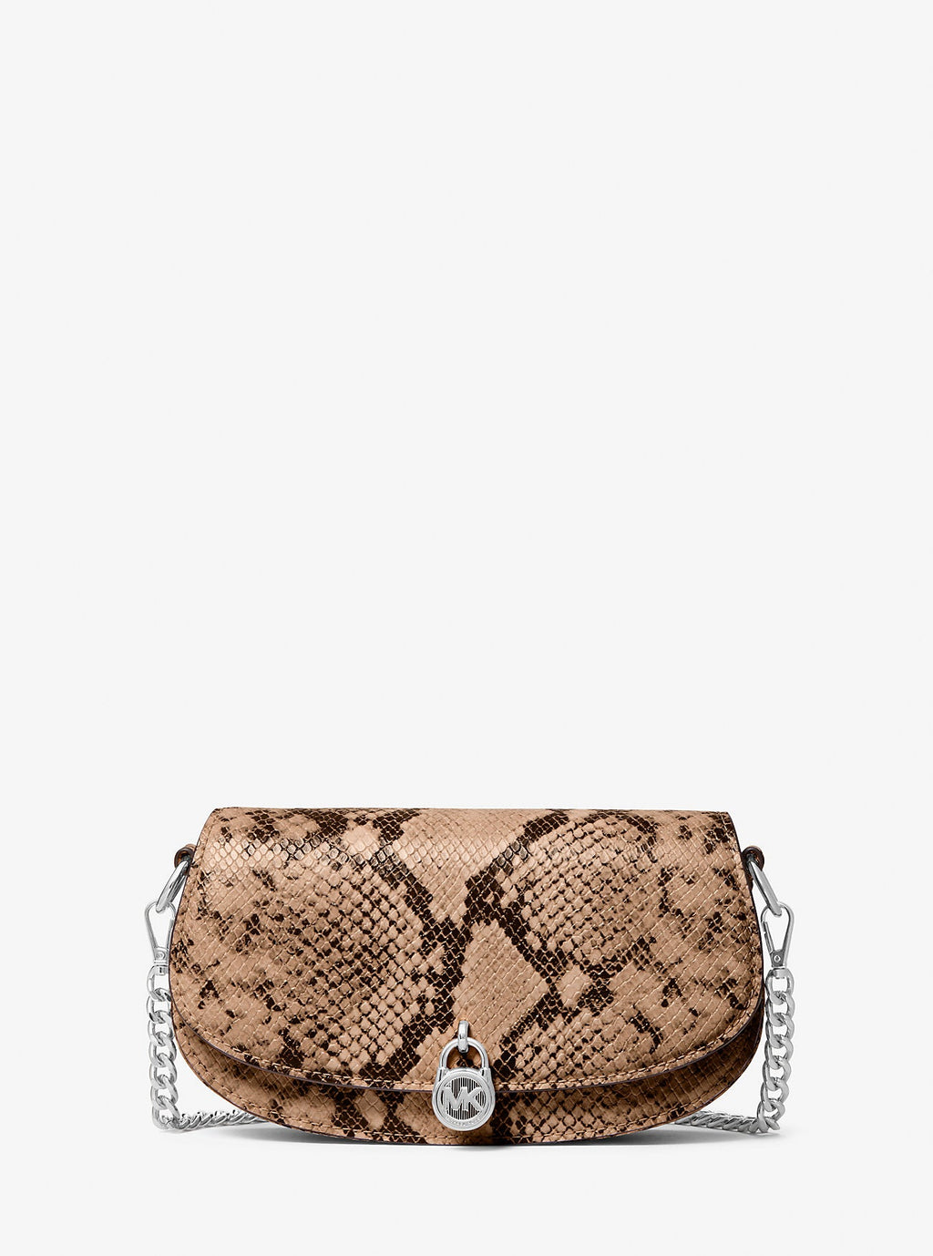 Mila Small Snake Embossed Convertible Crossbody Bag
