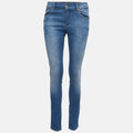 Versace Jeans Blue Washed Denim Skinny Jeans S Waist