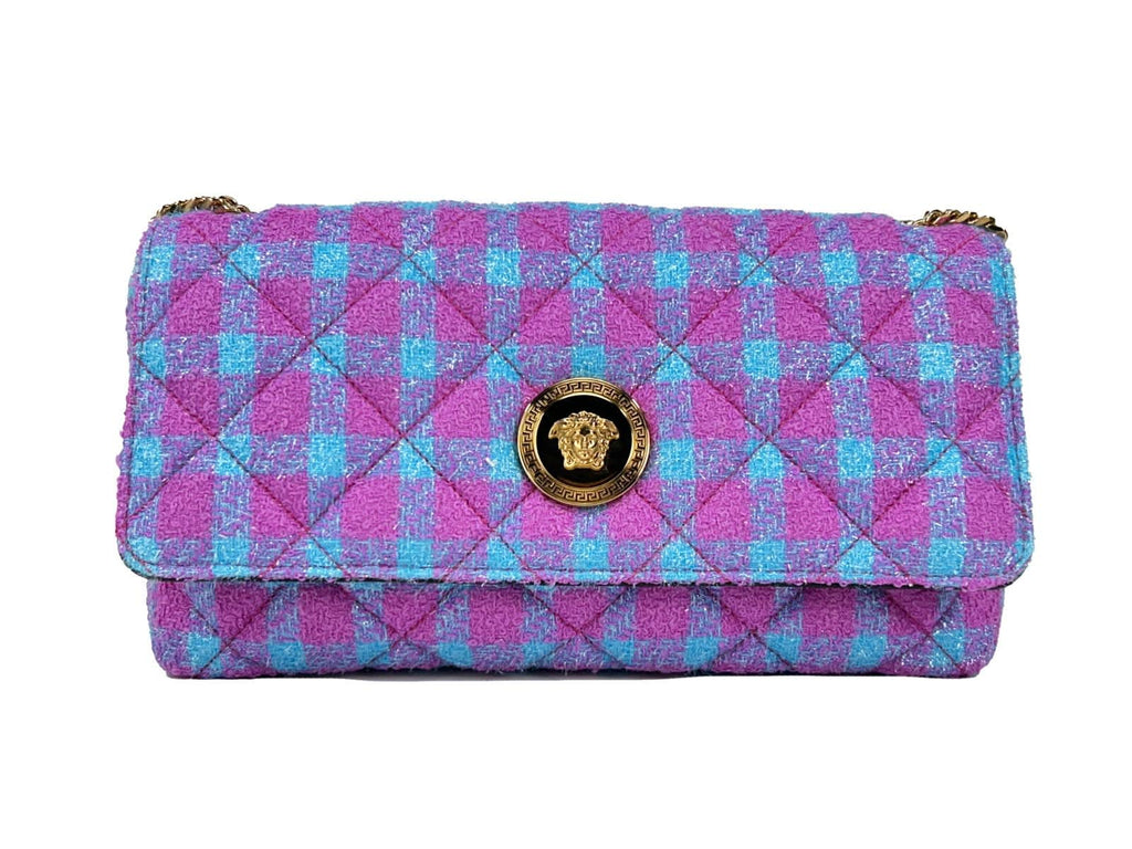 Versace Versace Wool Lurex Medium Shoulder Crossbody Women's Bag