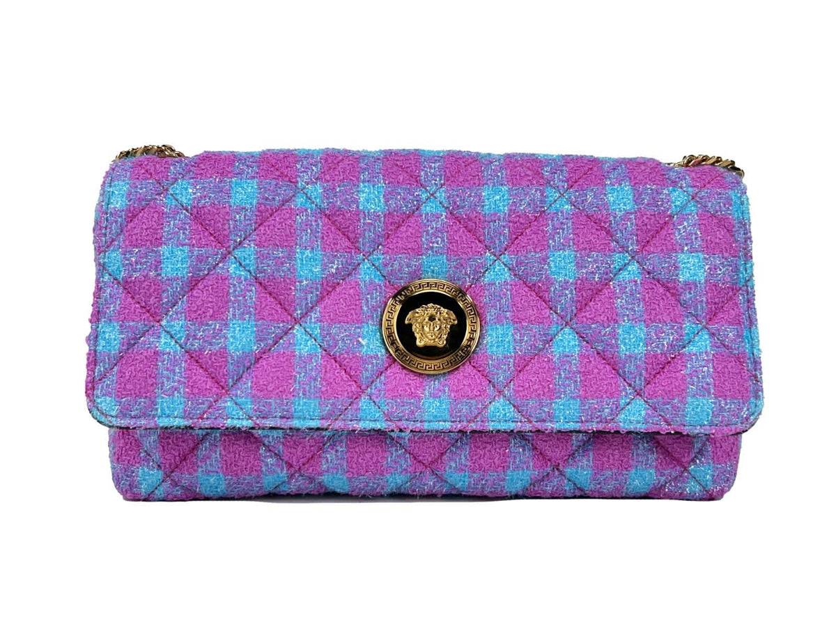 Versace Versace Wool Lurex Medium Shoulder Crossbody Women's Bag
