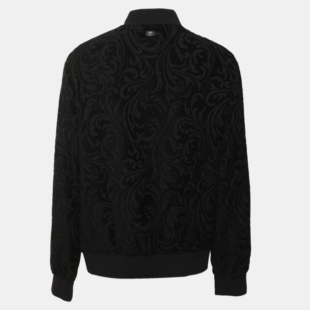 Versace Black Jacquard Baroque Jacket