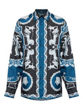 Baroque-Inspired Silk and Nylon Shirt