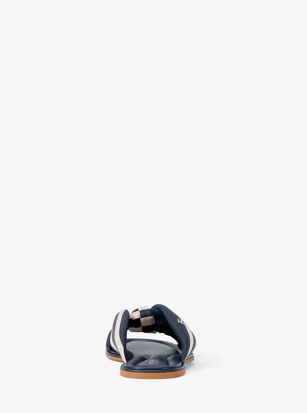 Elena Striped Linen Blend Slide Sandal