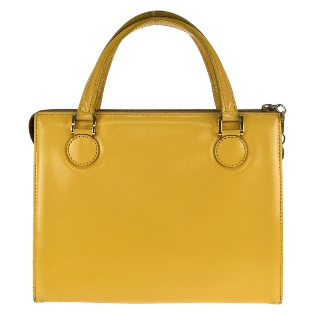 Versace Leather Handbag Shoulder Bag (Pre-Owned)