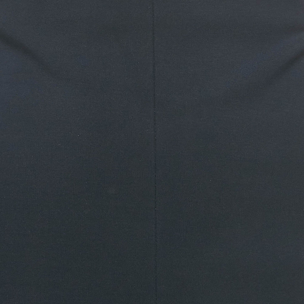 Versace Navy Blue Knit Knee Length Skirt