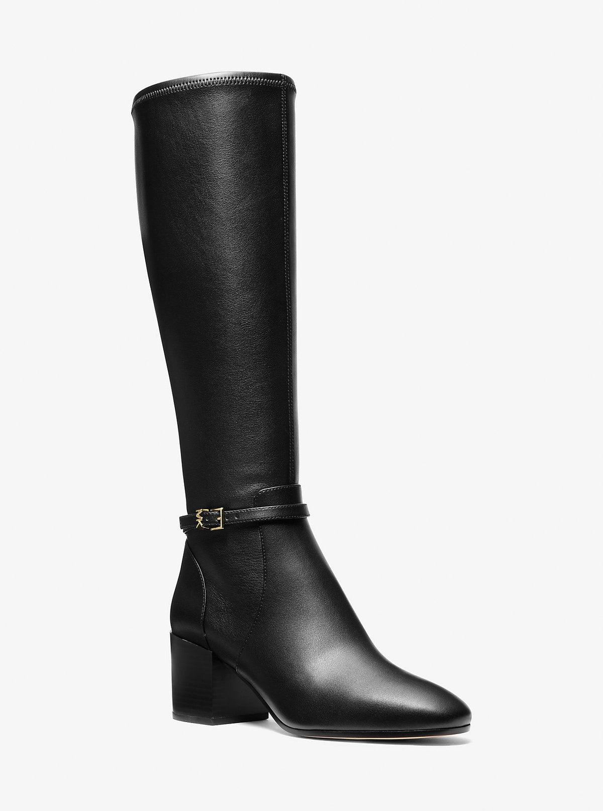 Ella Wide Calf Block Heel Boot