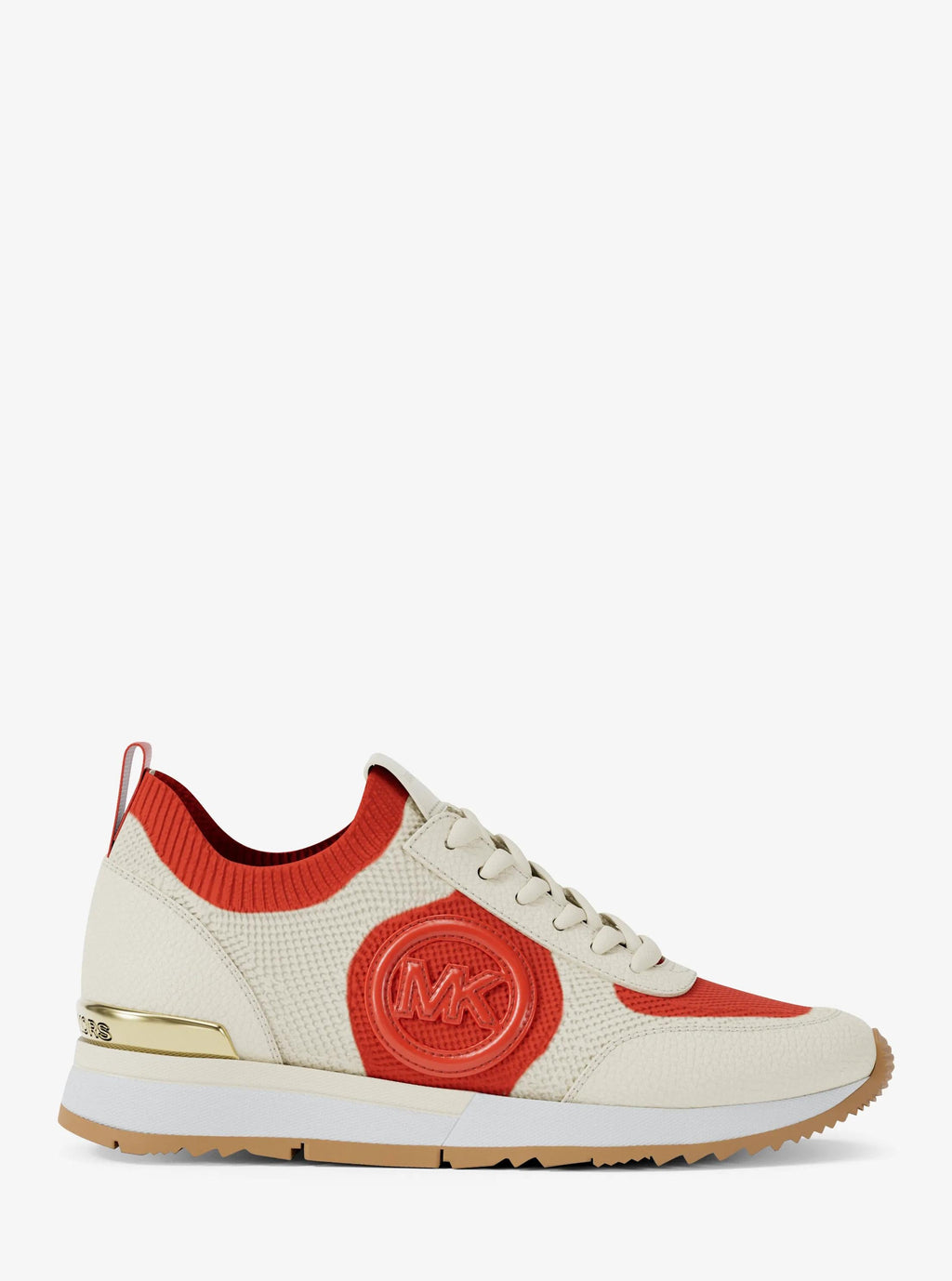 Michael Kors Outlet Jenkins Two-Tone Stretch Knit Trainer