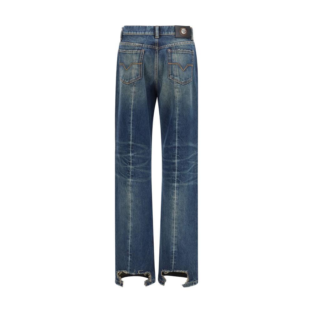 Versace Cotton Straight-Leg Women's Jeans