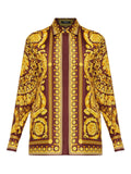 Baroque-Inspired Silk and Nylon Blend Top