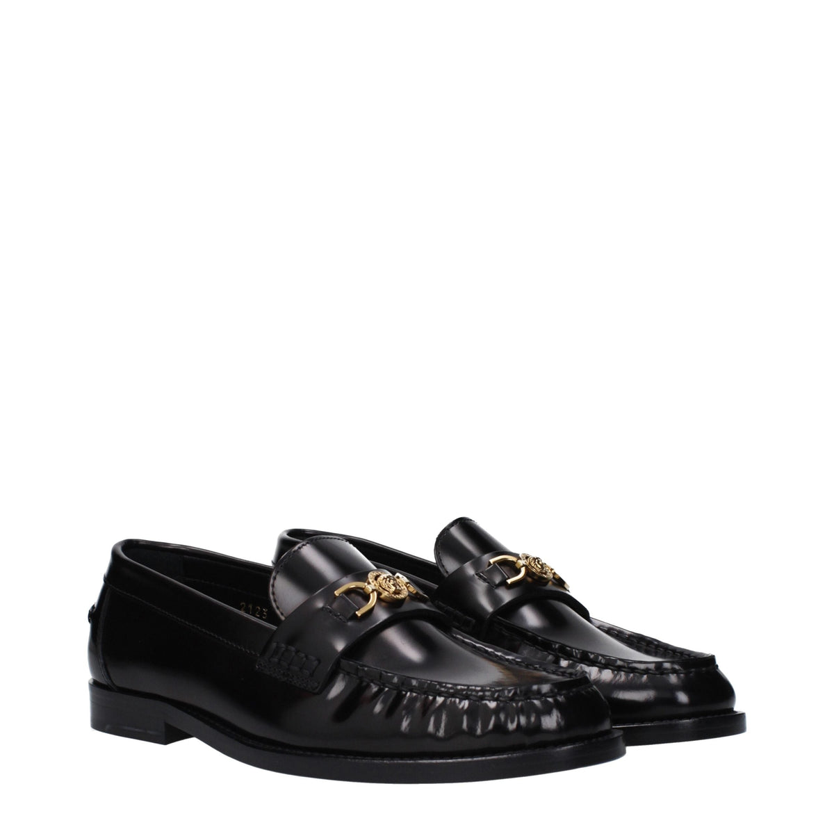 Versace Leather Slip-On Women's Loafers