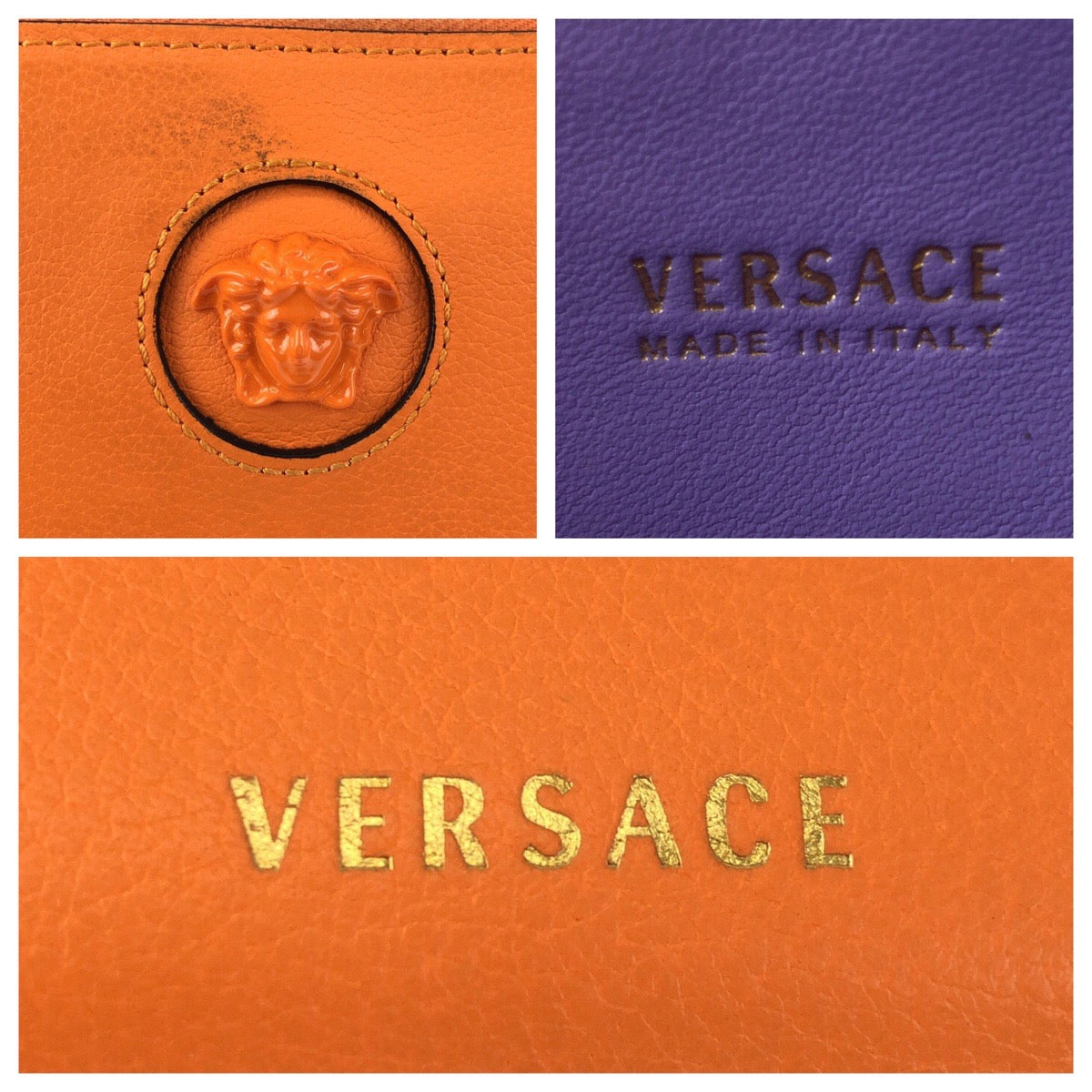 Versace Medusa Leather Zip-Around Wallet