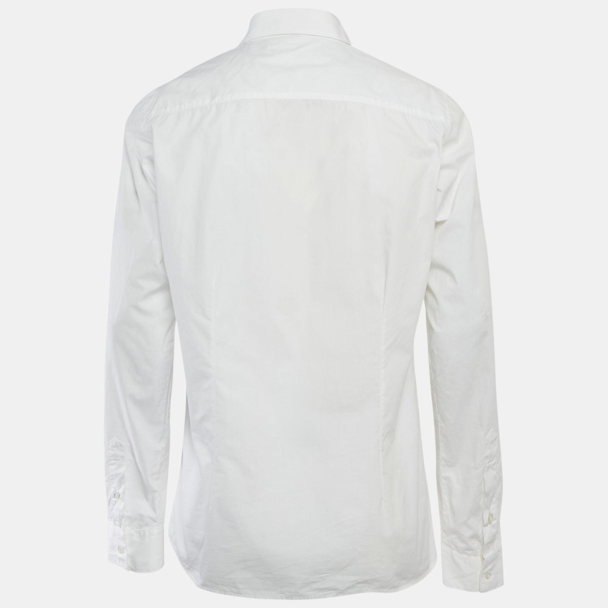 Versus Versace White Cotton Logo Printed Shirt