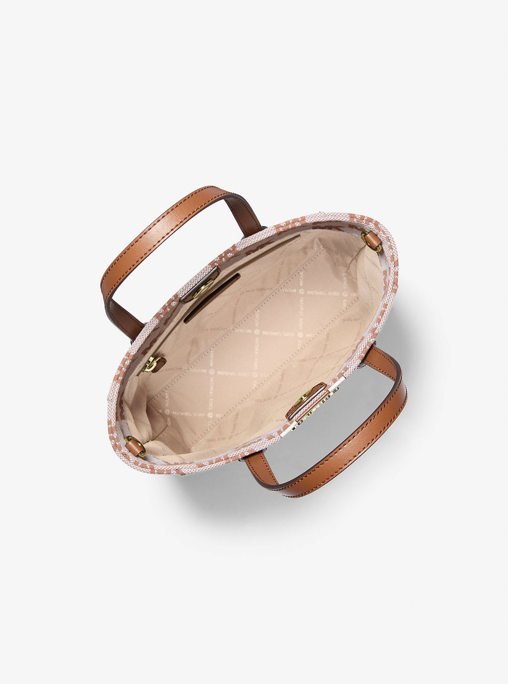 Vincent Small Logo Jacquard Convertible Tote Bag with Card Case