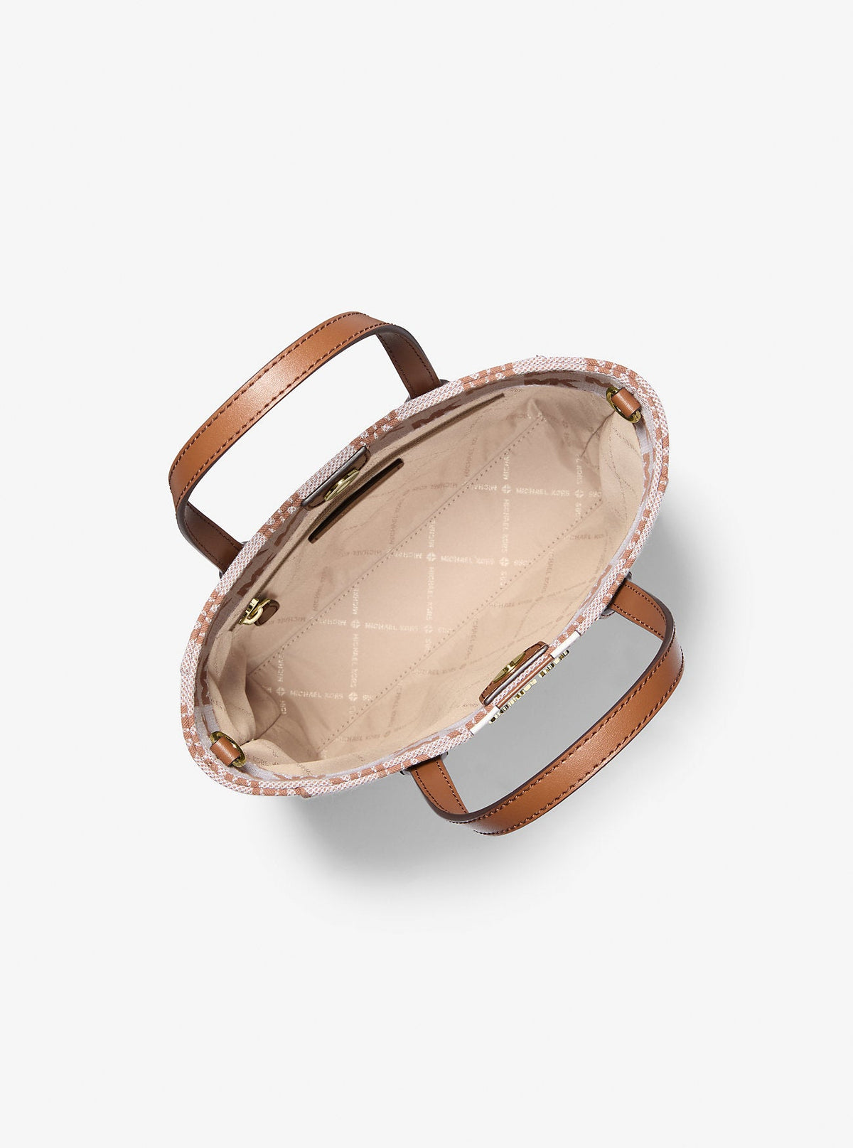 Vincent Small Logo Jacquard Convertible Tote Bag with Card Case