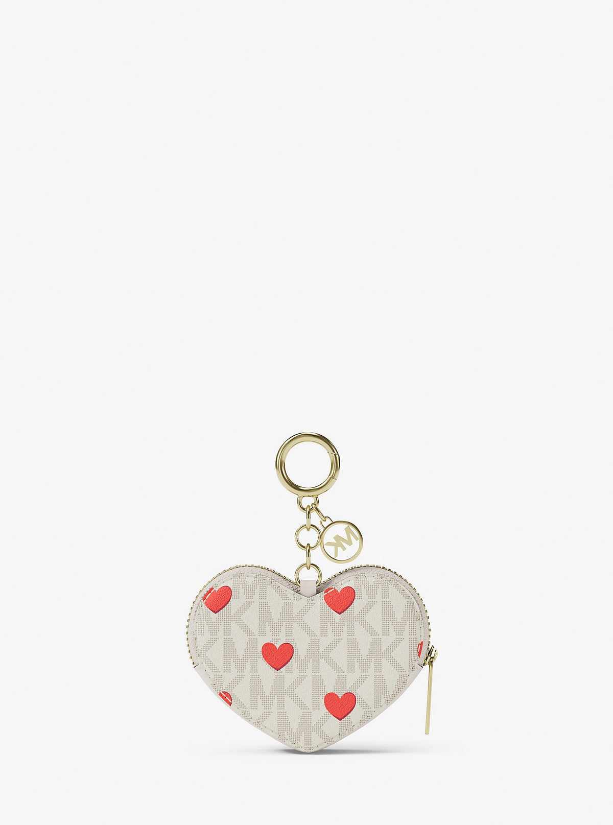 Jet Set Small Printed Signature Logo Heart Coin Pouch