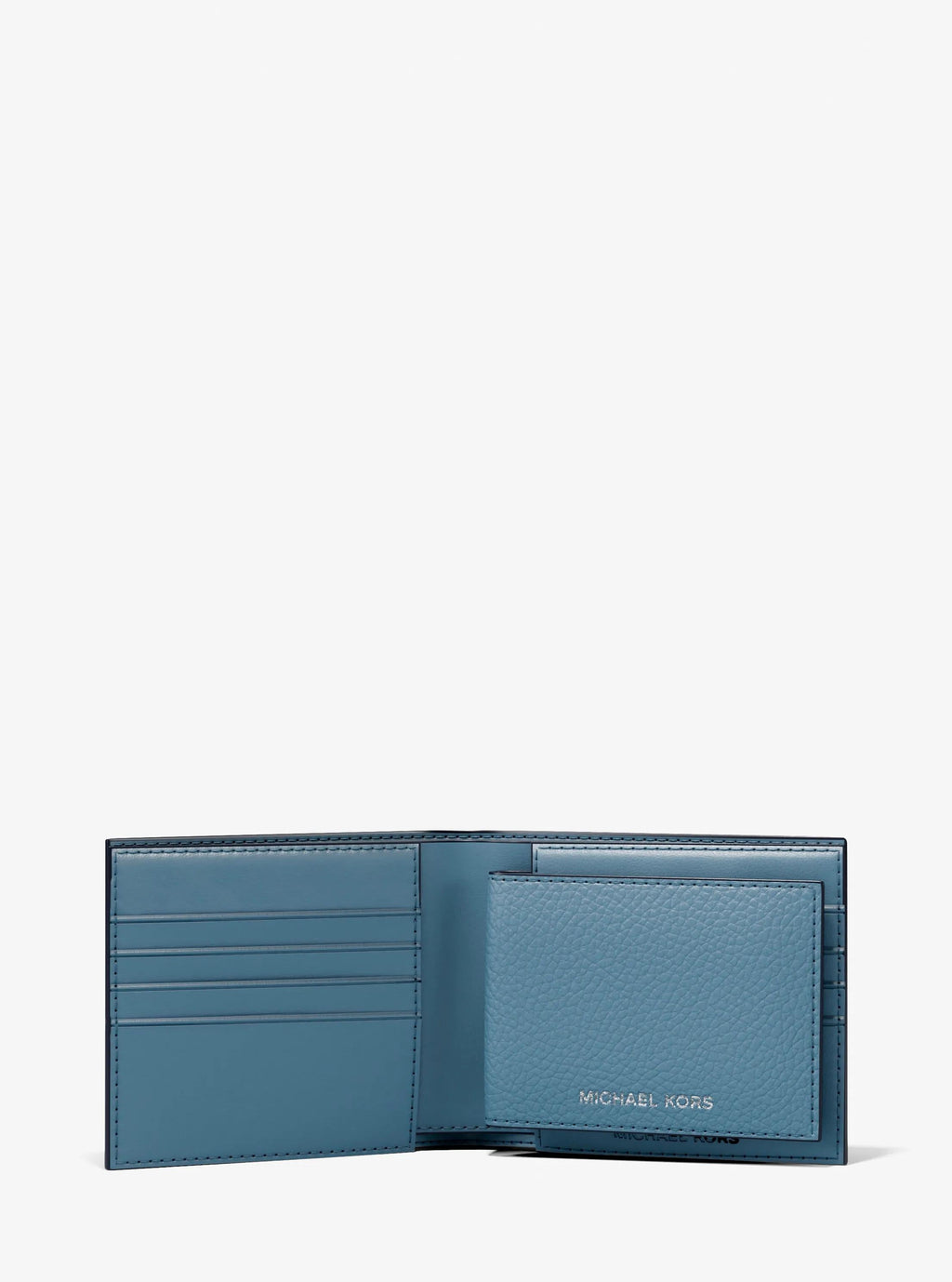 Cooper Pebbled Leather Billfold Wallet With Passcase