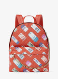 Slater Medium Printed Signature Logo Backpack