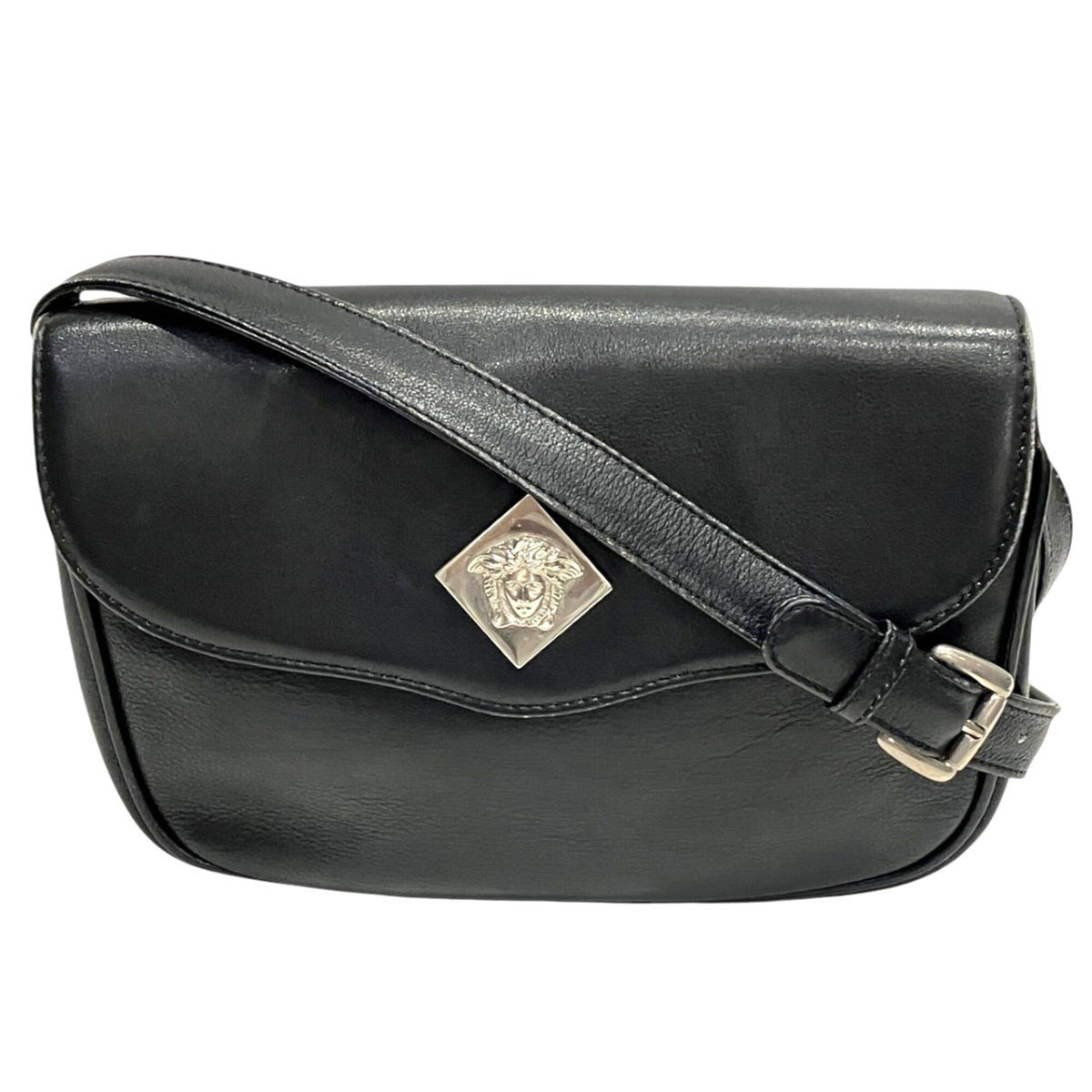 Versace Leather Shoulder Bag (Pre-Owned)