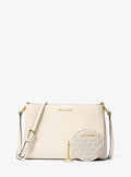 Trisha Pebbled Leather Crossbody Bag With Pouch Gift Set