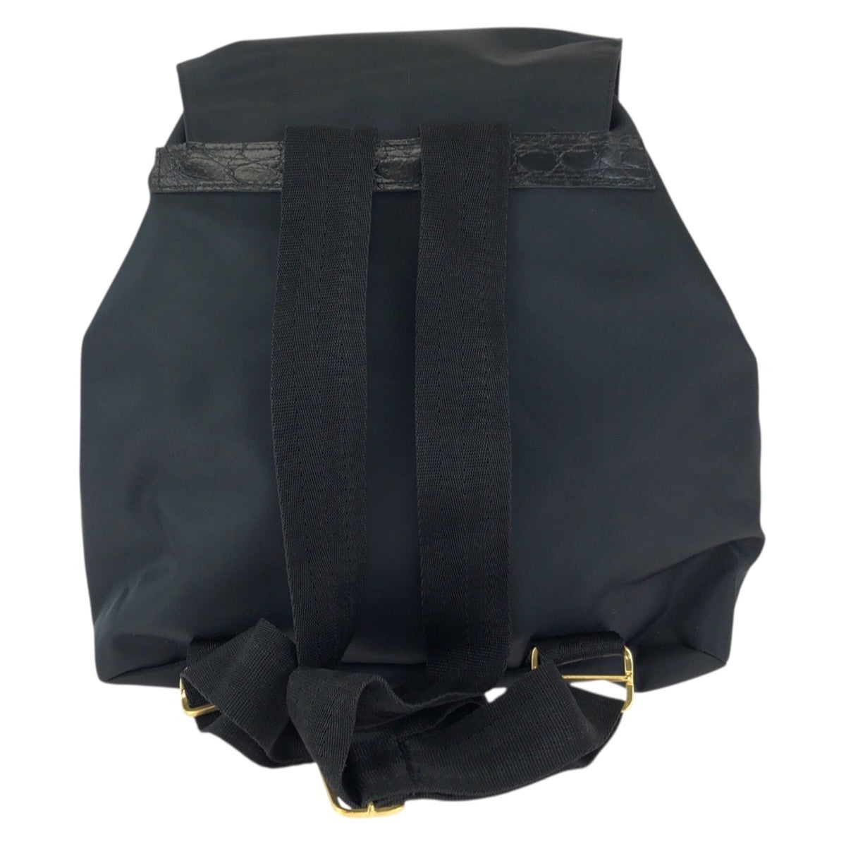 Versace Nylon Leather Backpack (Pre-Owned)