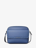 Cooper Medium Pebbled Leather and Signature Logo Camera Crossbody Bag