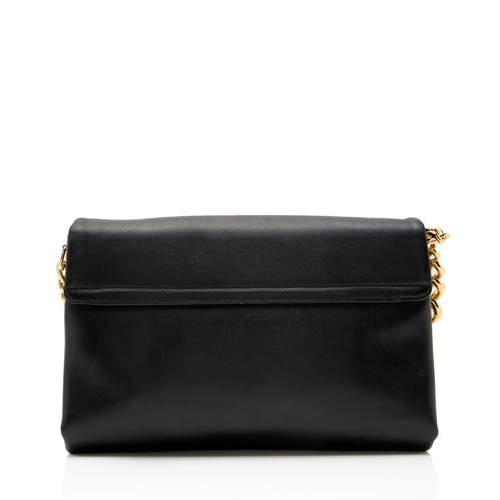 Versace Calfskin Palazzo Medusa Shoulder Bag