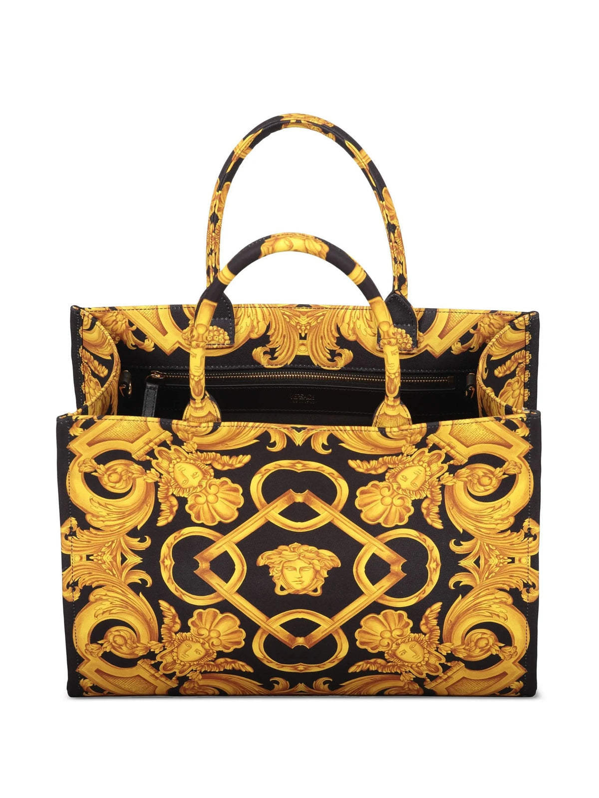 Versace Medusa Barocco Canvas Tote Bag