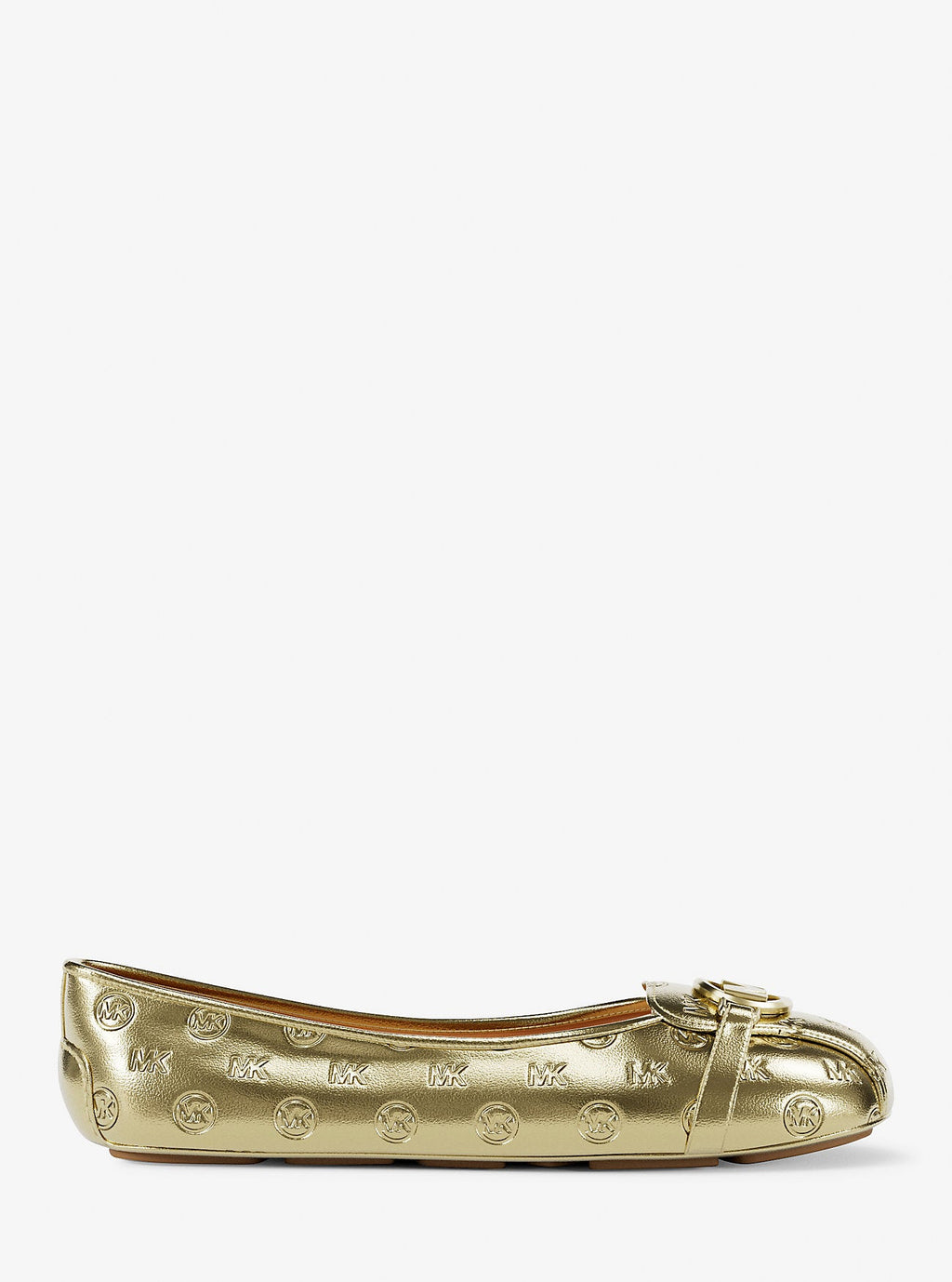Fulton Metallic Logo Debossed Moccasin