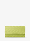 Jet Set Large Signature Logo Tri-Fold Wallet