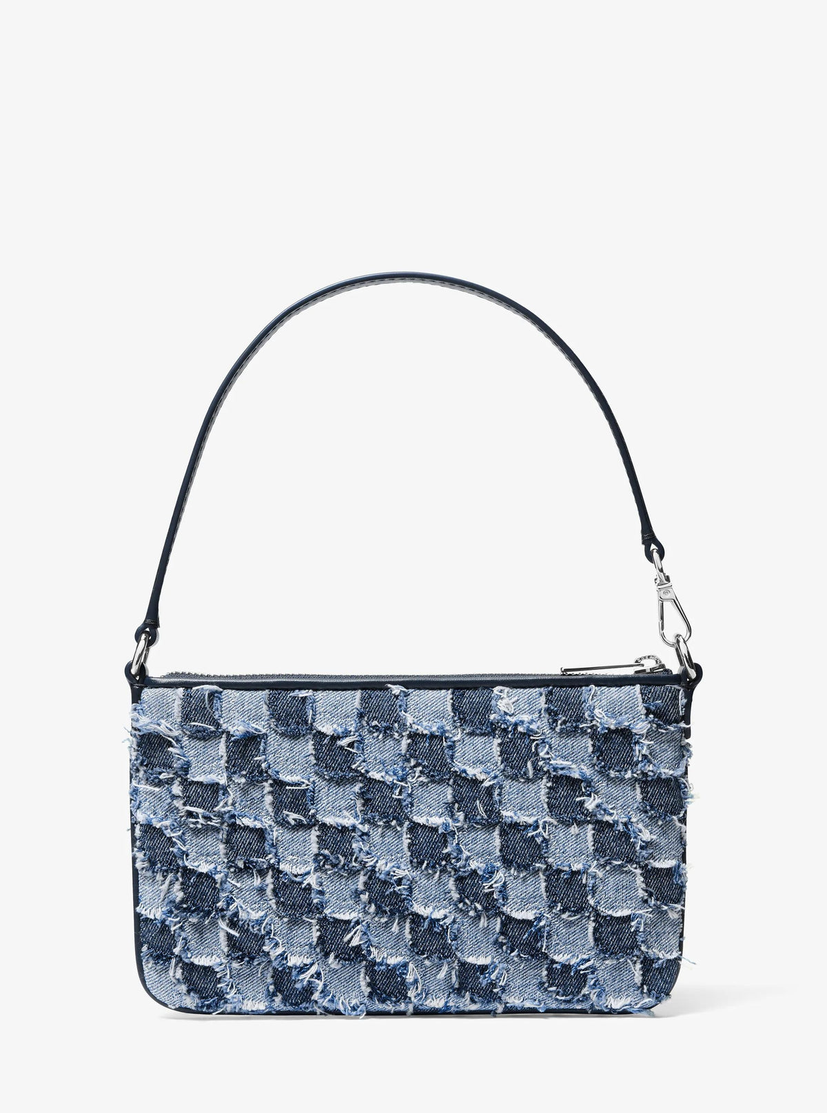 Jet Set Travel Small Patchwork Denim Convertible Wristlet