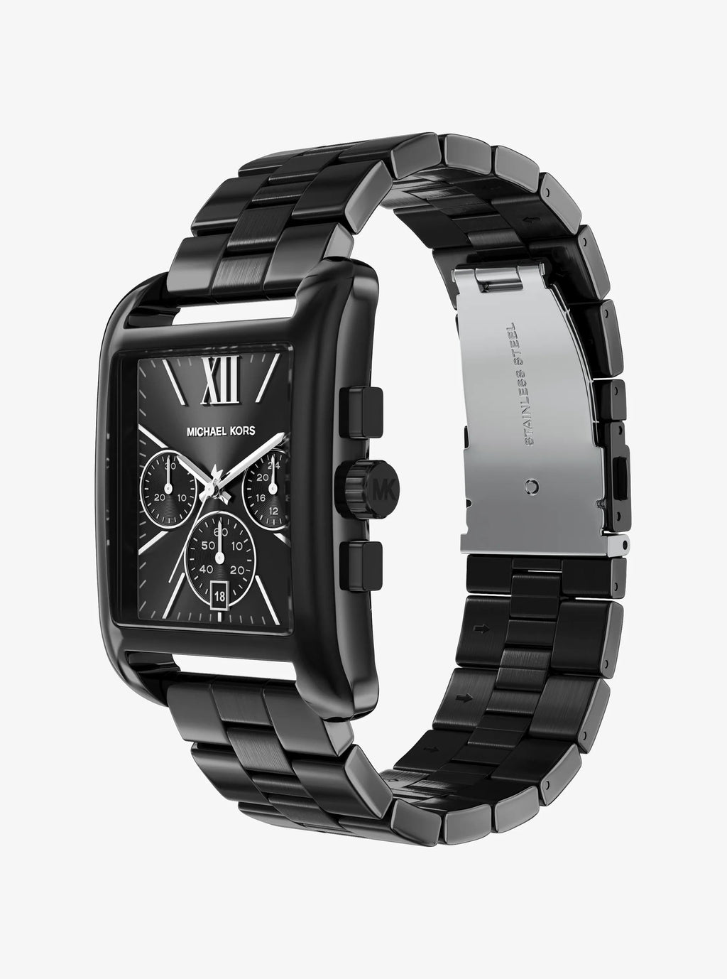 Oversized Monroe Black-Tone Watch