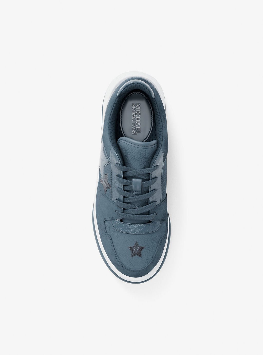 Lexi Embellished Mixed-Media Sneaker