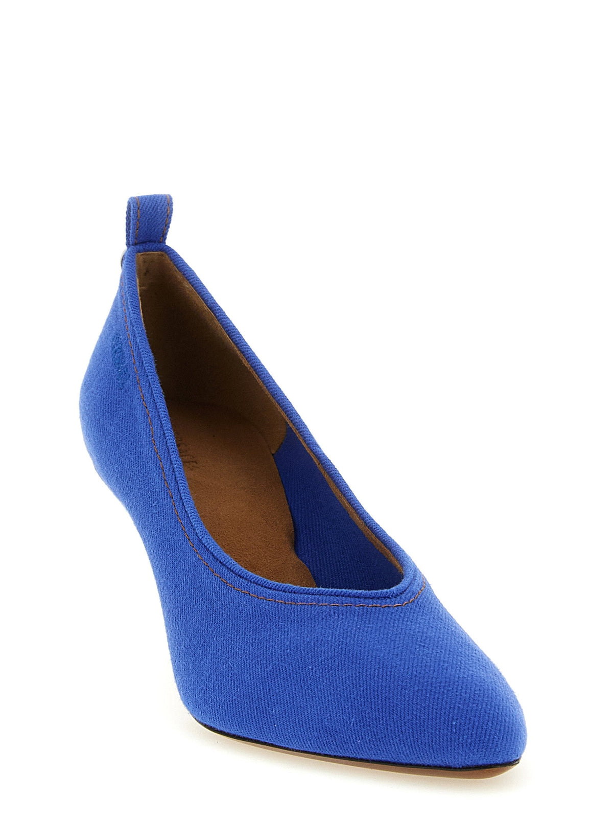 Versace Cotton Mid Heel Women's Pumps