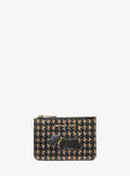 Jet Set Travel Small Printed Houndstooth Print Coin Pouch